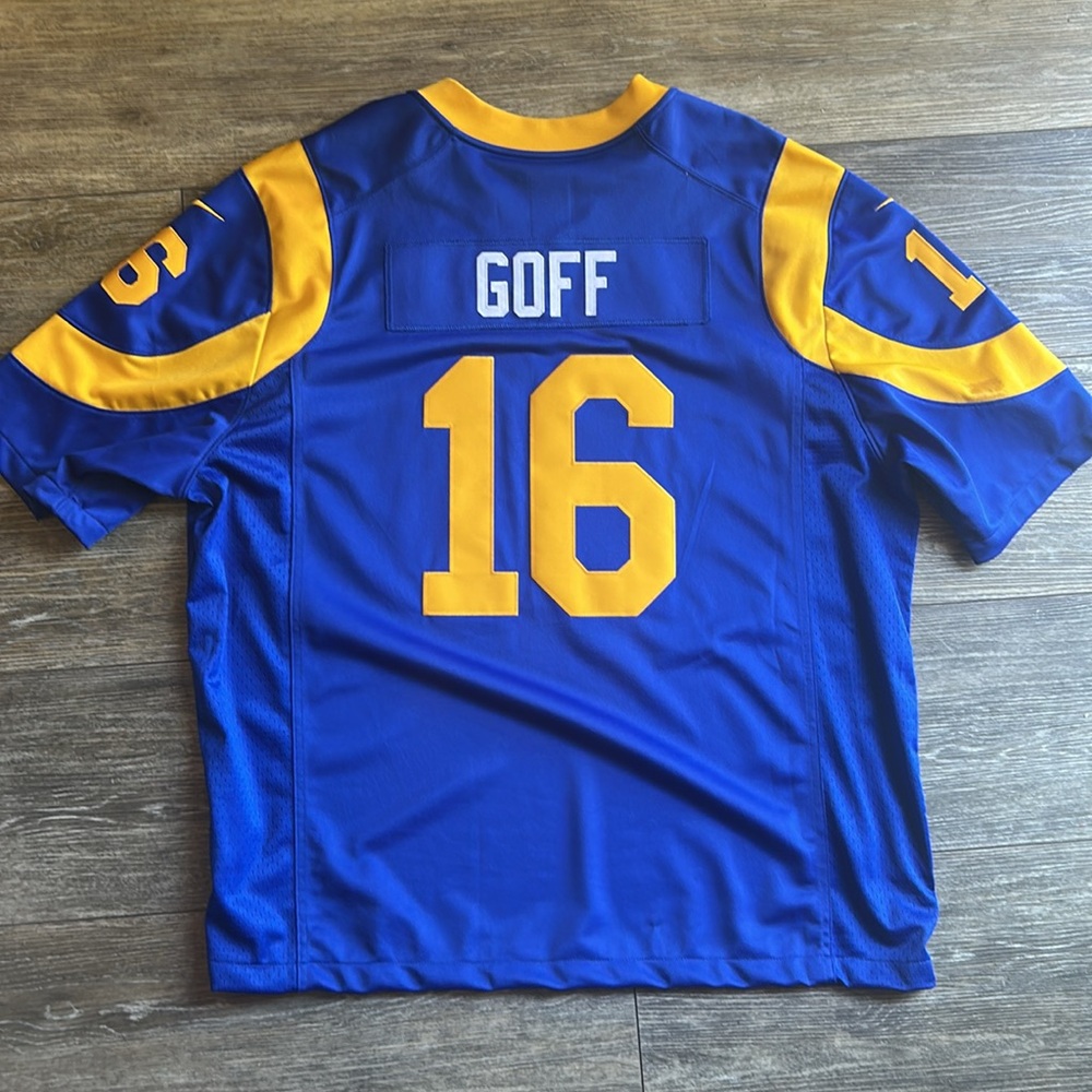 NFL Rams Fan Goff official NFL store jersey